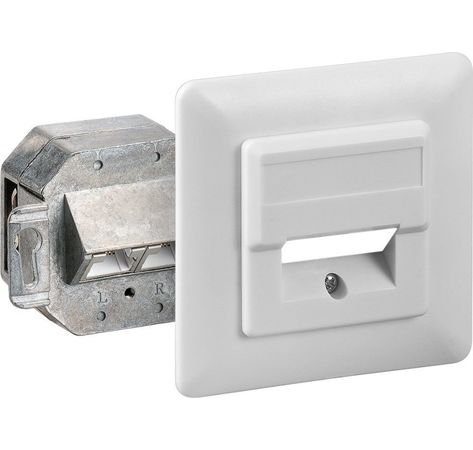 CAT 5e Unterputzdose 2 x RJ45, geschirmt; NET DOSE CAT 5e UP WEISS