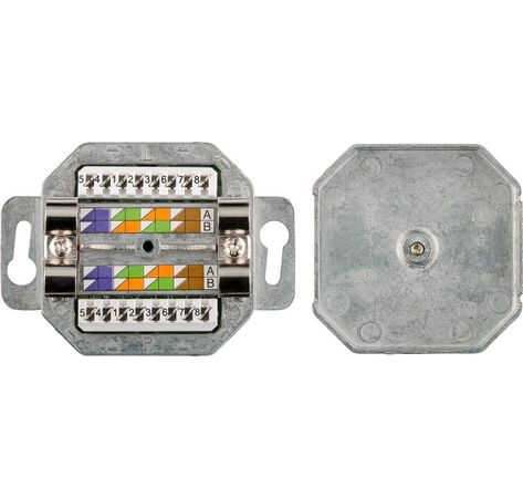CAT 5e Unterputzdose 2 x RJ45, geschirmt; NET DOSE CAT 5e UP WEISS