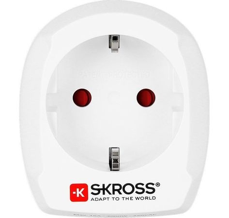 SKROSS Country Adapter Europe to UK weiß; SKROSS Country Adapter EU to UK weiß