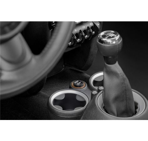 Dual USB-Autoladegerät 2,0A; KFZ USB 2xUSB 2,1A schwarz mini LC