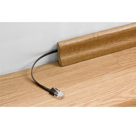 CAT 5e Netzwerkkabel Flachkabel; CAT FLAT 5-0100 U/UTP WEISS 1m
