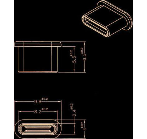 Delock Staub- und Schmutzschutz für USB Type-C Buchse ohne Griff 10 Stück