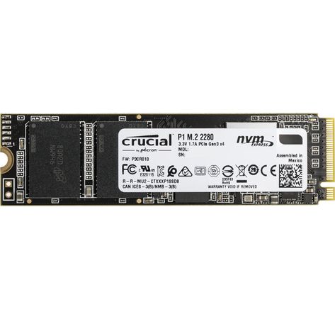 SSD 1TB Crucial M.2 (2280) P1 NVMe PCIe 3D