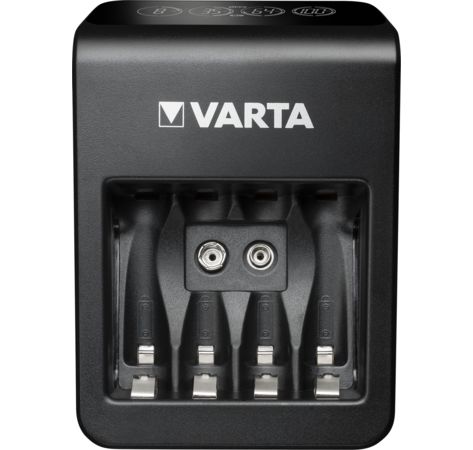 VARTA LCD Plug Charger+ Batterie Ladegerät inkl. 4x AA Akkus 2100mAh