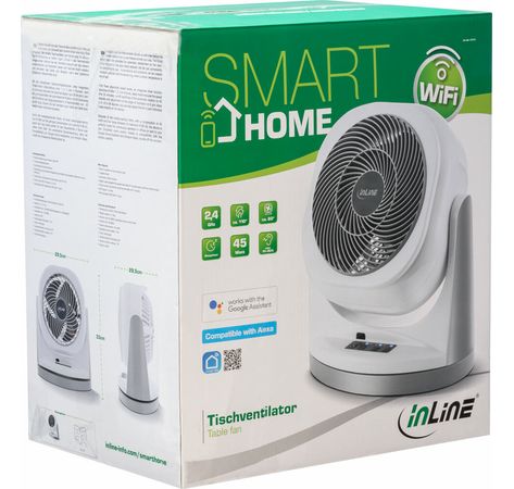 InLine SmartHome Ventilator rotierend, weiß