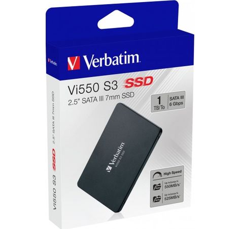 SSD 1TB Verbatim Vi550 S3 Phison 2,5" (6.3cm) SATAIII intern retail