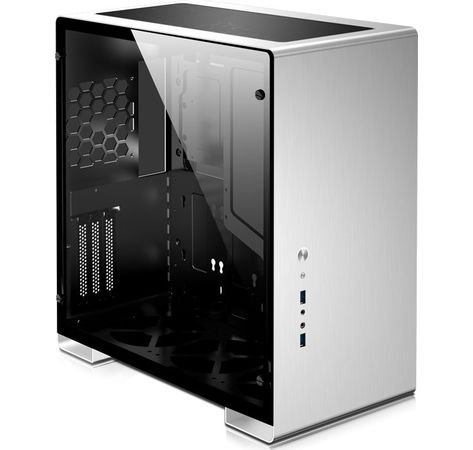 Jonsbo U5S Midi-Tower, Tempered Glass - silber