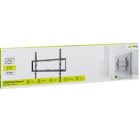 TV-Wandhalterung Basic FIXED (L); Basic TV-Wandhalterung Basic FIXED (L), Schwarz - für Fernseher von 37'' bis 70'' (94-178 cm) bis 35kg