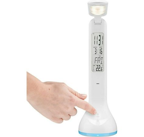 LED Schreibtischleuchte Mood Light + Calendar; LED Schreibtischleuchte Mood Light + Calendar, Weiß - Innenbeleuchtung für Arbeitszimmer, Kinderzimmer, Schlafzimmer oder Büro