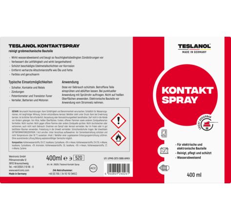 TESLANOL T6 Kontakt- und Tunerspray Kontakt-Tuner-Spray 400 ml
