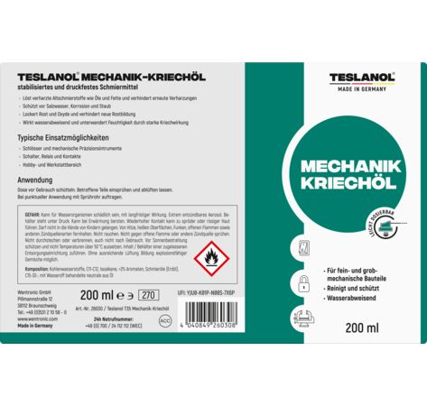 TESLANOL T35 Mechanik-Kriechöl T35 200 ml