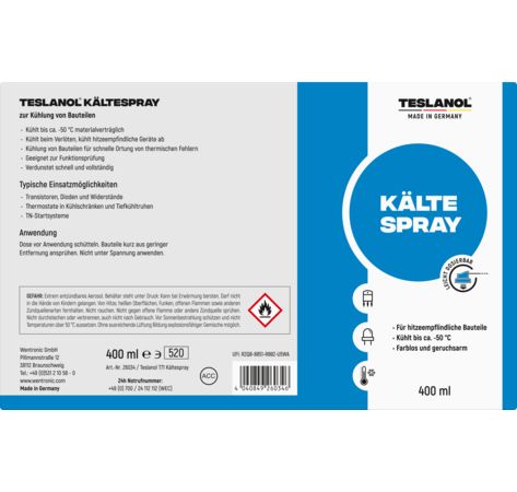 TESLANOL T71 Kältespray 400 ml