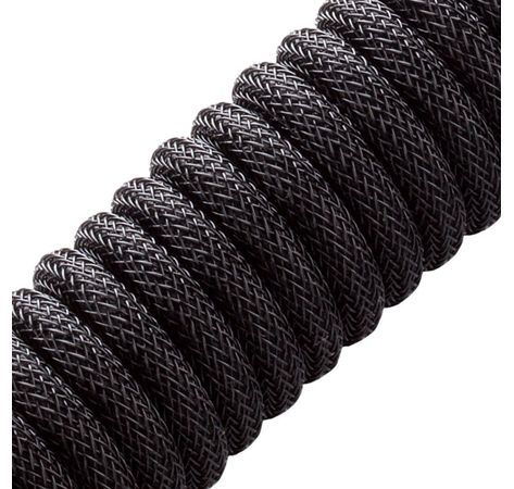 CableMod Classic Coiled Keyboard Cable USB-C zu USB Typ A, Midnight Black - 150cm