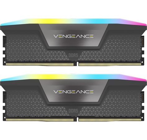Corsair Vengeance RGB, DDR5-5200, CL40, AMD EXPO - 64 GB Dual-Kit, Grau