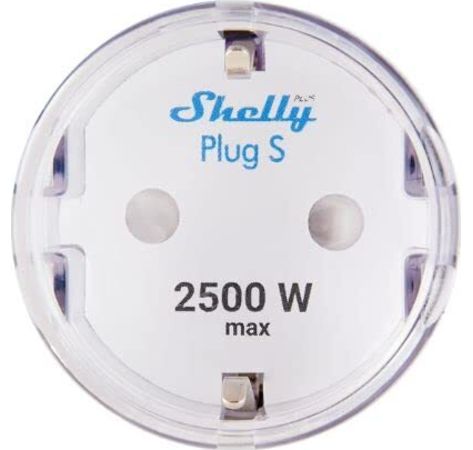Home Shelly Plus Plug S Gen2 Wi-Fi Smart-Steckdose 1x 10A Messfunktion weiß