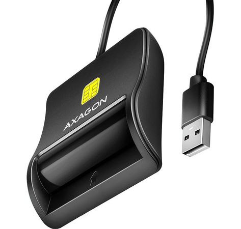 AXAGON CRE-SM3N USB Smart Card FlatReader