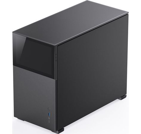 Jonsbo D31 Screen mATX Gehäuse, Tempered Glass - schwarz
