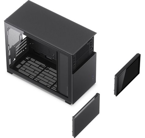 Jonsbo D31 Screen mATX Gehäuse, Tempered Glass - schwarz