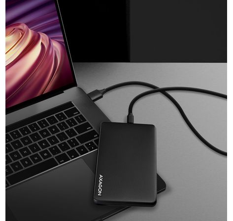 AXAGON EE25-SLC externes 2,5"-Gehäuse, USB 3.0 / SATA III - USB-C, schwarz