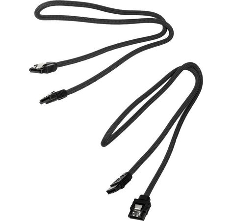 Corsair Premium Sleeved SATA-Kabel 60cm - schwarz