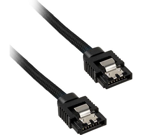 Corsair Premium Sleeved SATA-Kabel 60cm - schwarz