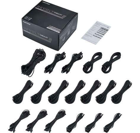 PHANTEKS Revolt Cable Kit, Komplett-Set - schwarz