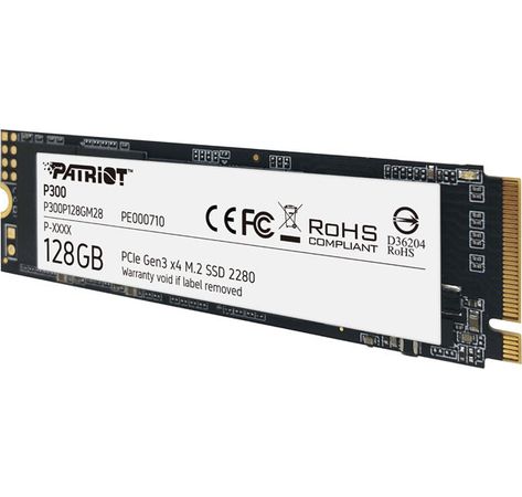 SSD M.2 128GB Patriot P300 PCIe Gen3x4