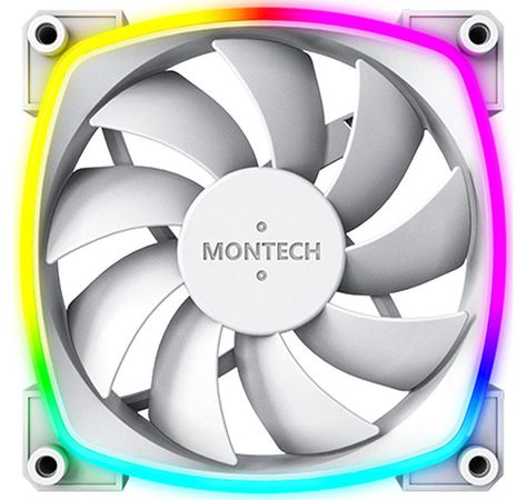 Montech AX120 PWM ARGB Lüfter - 120mm, weiß