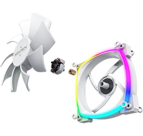 Montech AX120 PWM ARGB Lüfter - 120mm, weiß