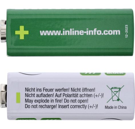 InLine Alkaline High Energy Batterie, 9V Block 6LR61, 2er Pack