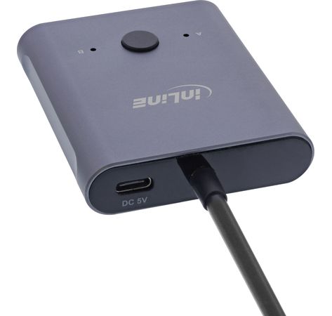 InLine® USB-C Switch, bidirektionaler Umschalter, 10Gb/s, 100W