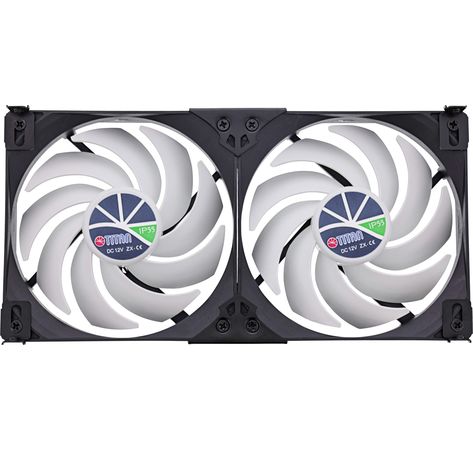 Titan TTC-SC22(C)/V2+ Kühlschrank-Doppellüfter 140x25mm IP55 für Camping