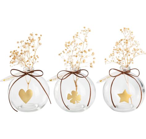 Geschenkset Kugelvasen "Fiori" 3er Set