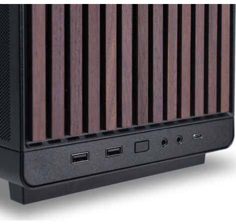 Lian Li DAN Cases A3-mATX Wood Edition, Micro-ATX Gehäuse - schwarz