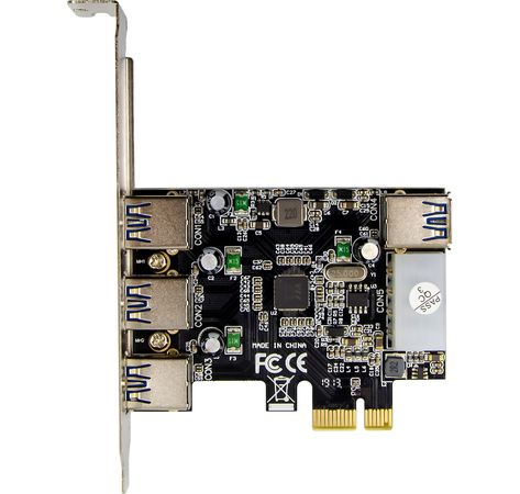 InLine® PCIe Karte, 3x+1x USB 3.2 Gen.1, Molex kompatibler 4-Pin Stromanschluss