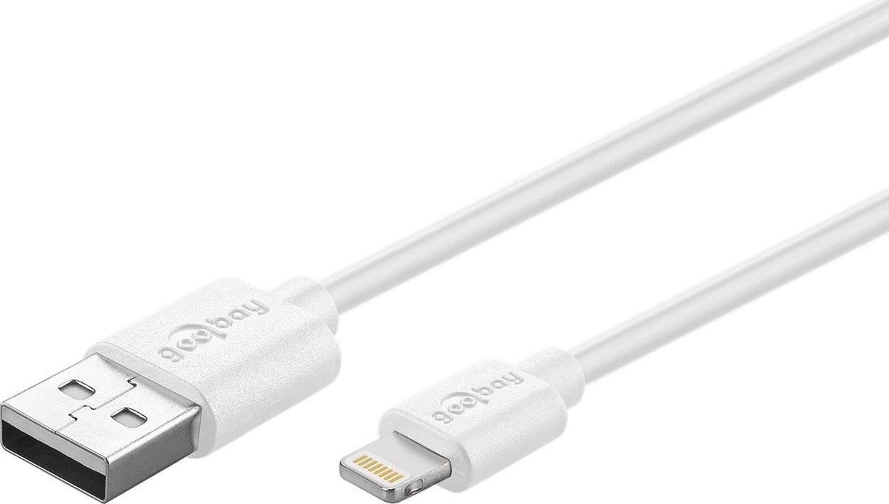 iPad; DAT für Apple USB Sync- & Ladekabel für iPod Lightning iPhone weis 1,0m 