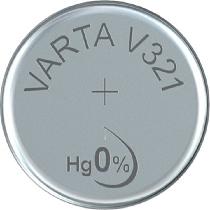 2x V321 Uhren-Batterie Knopfzelle SR65 SR616 VARTA Neu Silberoxid 321 