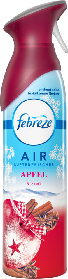 2 x Febreze Lufterfrischer Apfel & Zimt Raumspray je 300ml entfernt Gerüche  und hinterlässt Frische