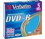 VERBATIM DVD-R 4,7 GB16x 5er SC Color