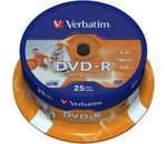 VERBATIM 25er-Spindel DVD-R 16x bedruckbar