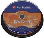 VERBATIM 10er-Spindel DVD-R 16x