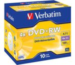 VERBATIM 10er-JewelCase DVD+RW 4x