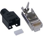 Hirose-Stecker für FTP, kpl., schwarz