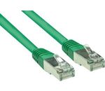 Cat 5e Netzwerkkabel F/UTP RJ 45 - Stecker Folienschirmung grün 2m