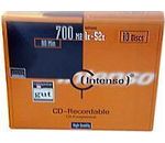 INTENSO CD-R,700MB,52x,Slim Case,10-Pack