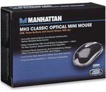 Manhattan® MH3 Optische Desktop Maus, USB, 800 dpi