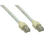 RJ45 Patchkabel mit CAT7 Rohkabel, PiMF, 600MHz, halogenfrei, 10m, grau