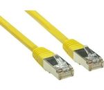 CAT 5e Netzwerkkabel, F/UTP; CAT 5-0300 F/UTP GELB 3m