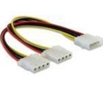 Y-Cable Power > 2x 4pin Molex, Delock [82100]