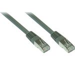 RJ45 Patchkabel mit CAT7 Rohkabel, PiMF, 600MHz, halogenfrei, 0,25m, grau